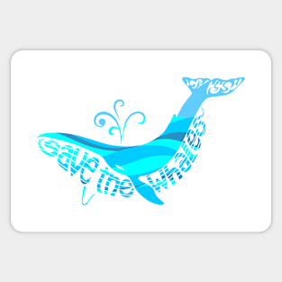 Save the Whales Light Blue Sticker